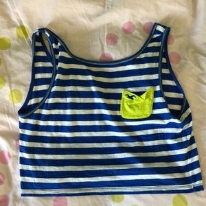 Hollister Striped Pocket Tank